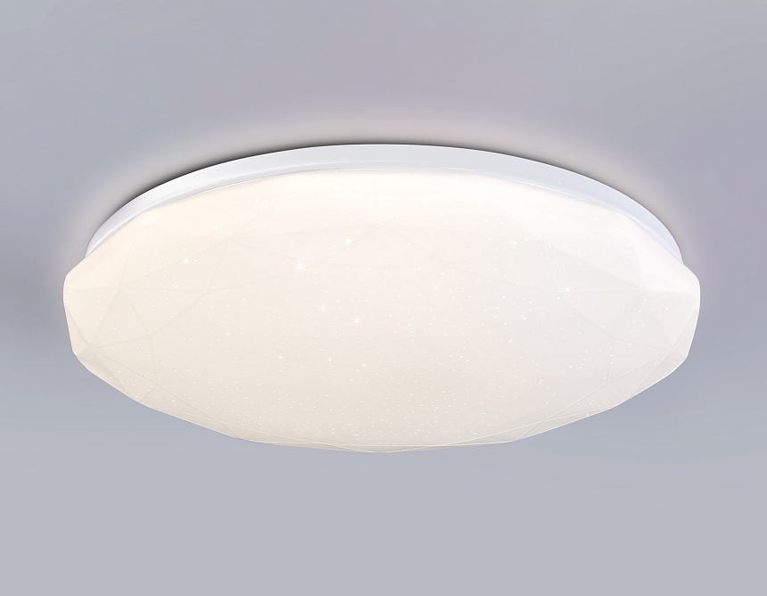 FZ418 WH белый IP20 66W 3000K-6500K+RGB D480*65 (ПДУ ИК)