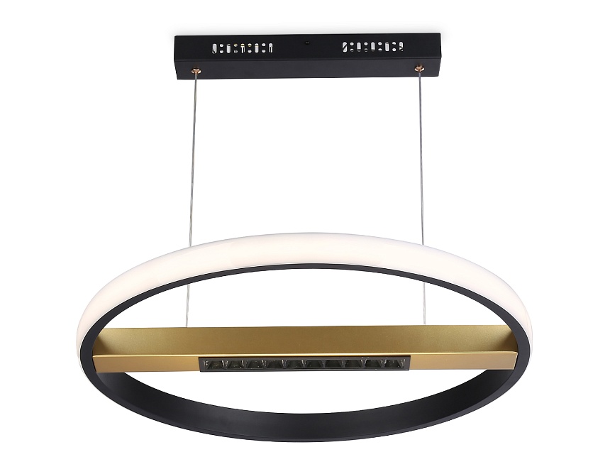 FL51489 BK/GD черный/золото 62W 3000K-6400K D600*1000 (ПДУ ИК)