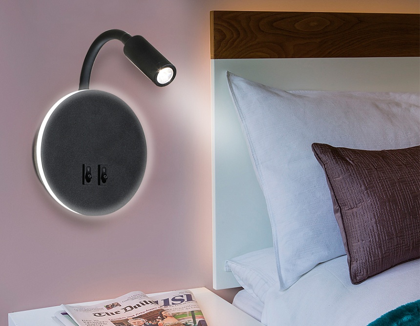FW296 SBK черный песок LED 6400К+4200K 6W+3W D150*163 FW296 SBK черный песок LED 6400К+4200K 6W+3W D150*163