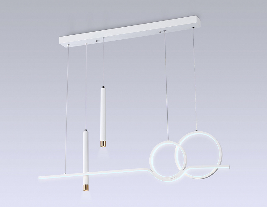 FL5393/5 WH белый 3000K/4200K/6400K+4200K 62W 1000*75*1200 (ПДУ ИК)