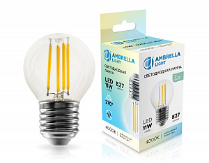 451124 Filament LED G45 11W E27 4000K 220-240V