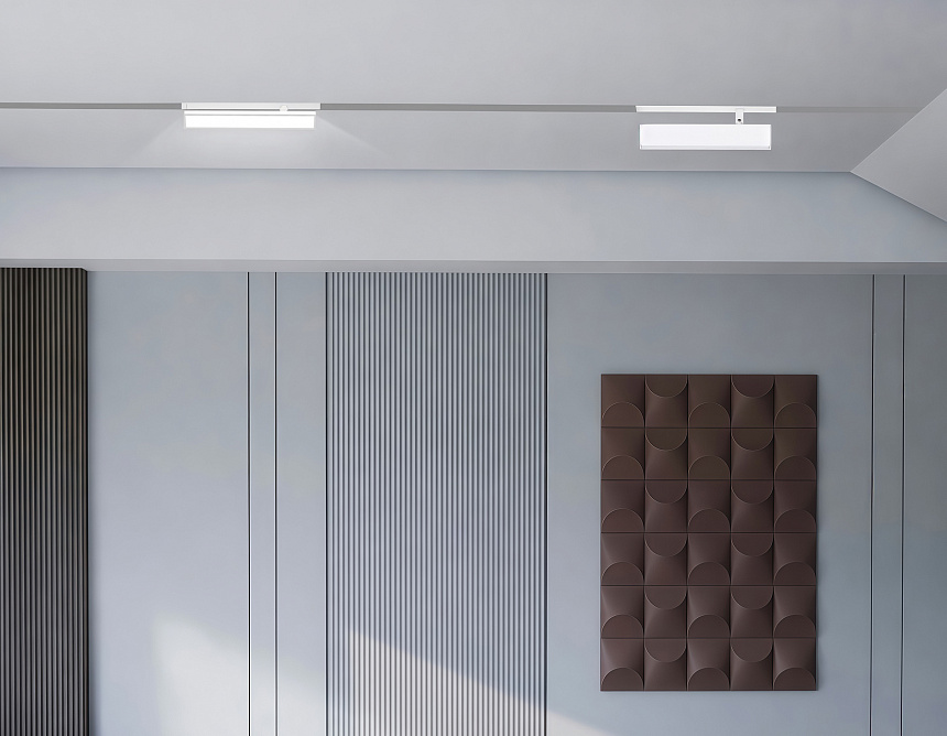 GL1321 WH белый IP20 12W 3000K-6400K 220V 120° 232*25*112 (Без ПДУ)