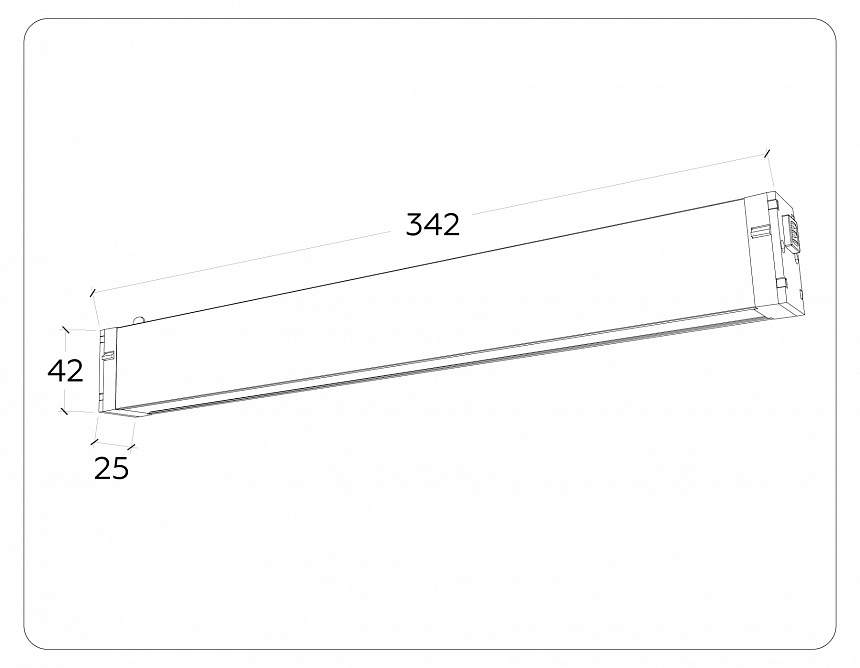 GL1272 BK черный IP20 15W 3000K-6400K 220V 120° 342*25*42 (Без ПДУ)