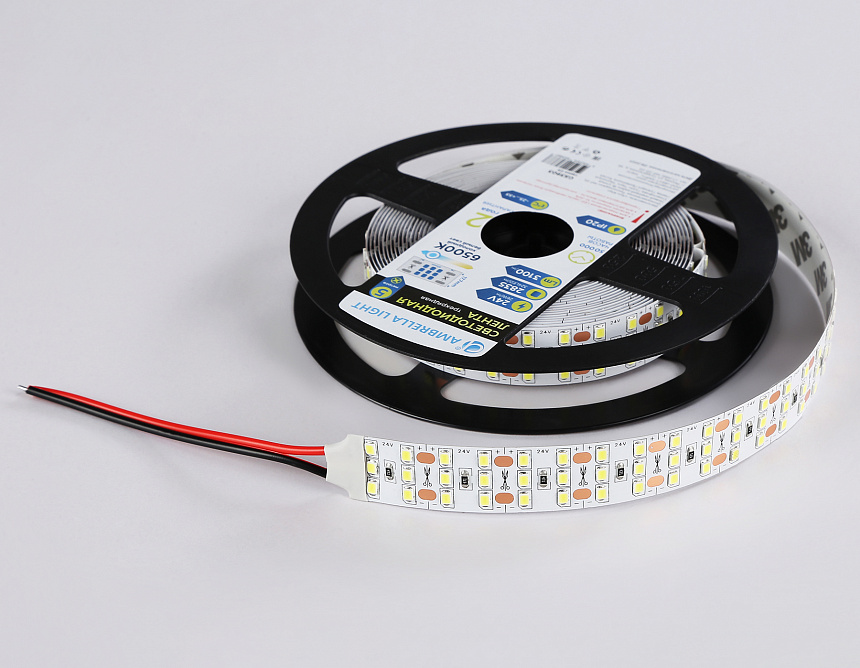 GS3903 2835 324Led/ 26W m/ 24V IP20 6500K/ 5000*18*1.2mm (2 конт.) GS3903 2835 324Led/ 26W m/ 24V IP20 6500K/ 5000*18*1.2mm (2 конт.)