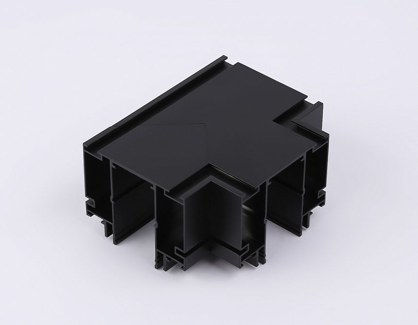 GL1044 BK черный коннектор Т-образный для корпуса в натяжной потолок Magnetic 220V 140*100*61