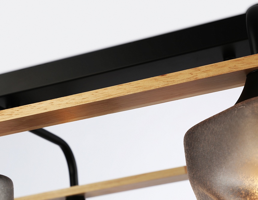 TR3033250/6 BK/WD черный/дерево E27/6 max 60W 580*340*245