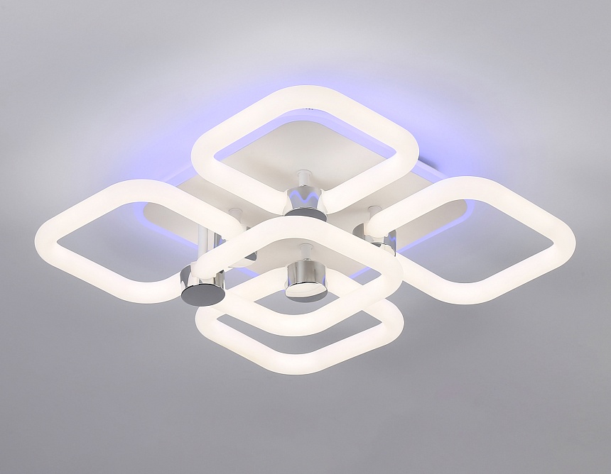 FA3861/4+1 WH белый 70W 3000K-6400K+RGB 400*400*115 (ПДУ РАДИО 2.4G)