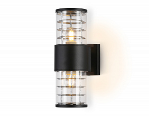 ST2525/2 BK/CL черный/прозрачный IP54 E27/2 max 40W 305*110*155