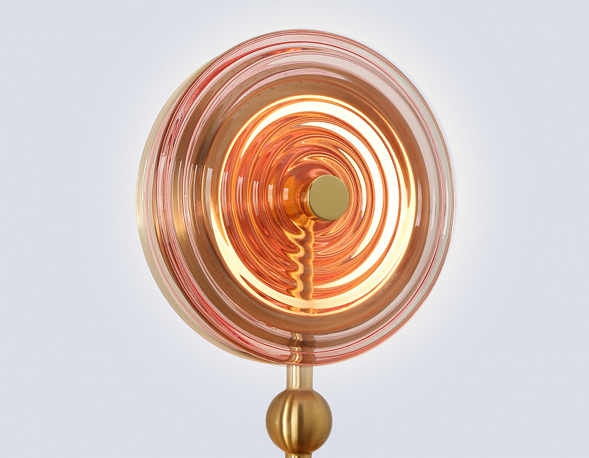 LH31121/2 BS/YL/PI латунь/желтый/розовый 15W 3000K 200*90*390