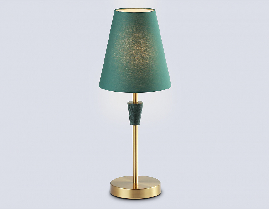 LH75057 BS/GN латунь/зеленый E14 max 40W D180*460