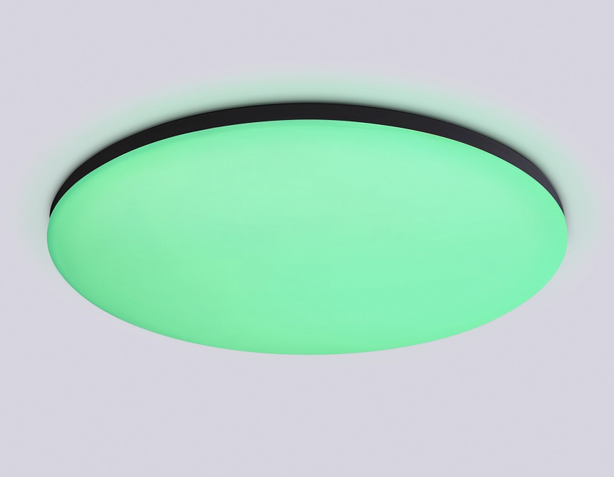 FZ2005 BK черный IP54 25W 3000K-6500K+RGB Wi-Fi Алиса/Tuya/Smart Home/Alexa D370*55 (ПДУ ИК)