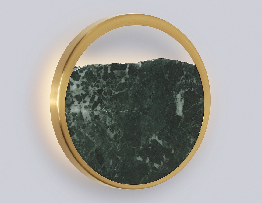 LH53611 BS/GN латунь/зеленый 9W 3000K D250*55