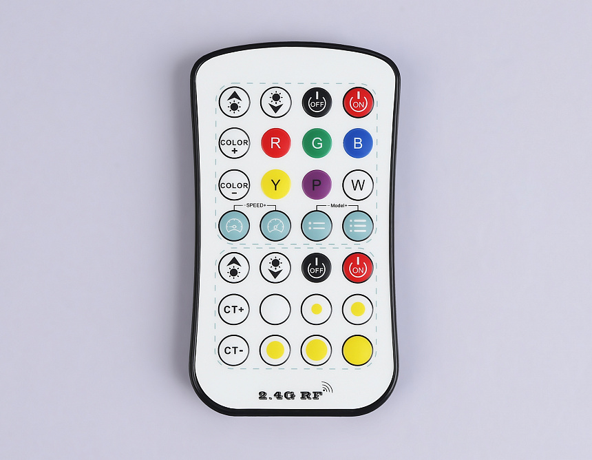 GS11501 контроллер RGB+CCT 12A 12V 144W/ 24V 288W (ПДУ Радио 2.4G CR2025)