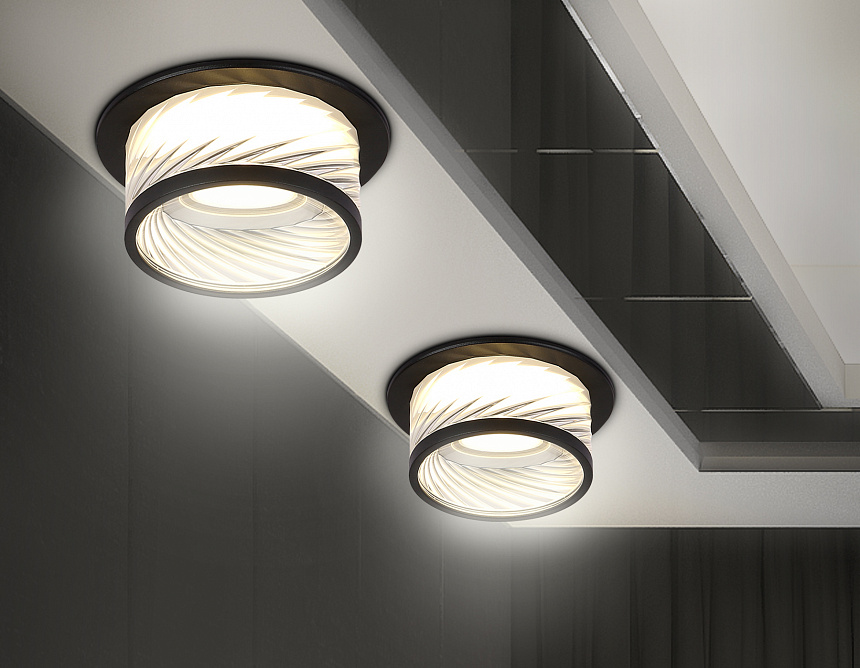 TN1252 SBK/CL черный песок/прозрачный GU5.3 D98*58