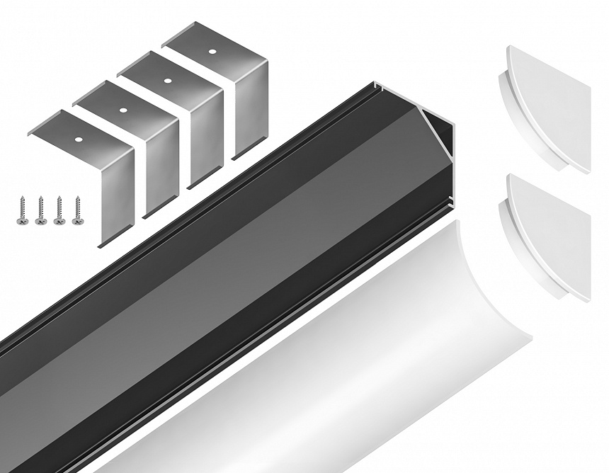 GP2100BK черный 2000*15.7*15.7