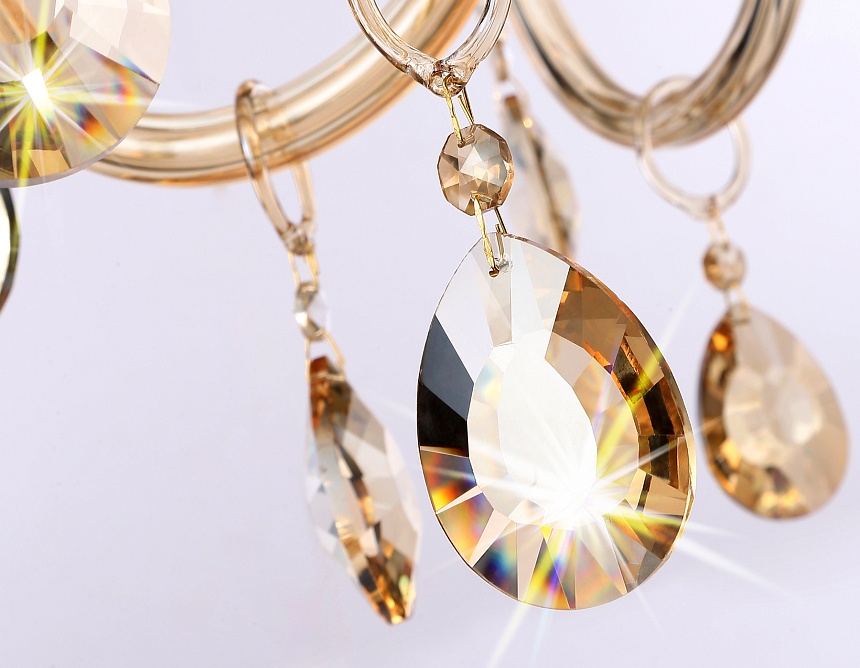 TR4907/8 GD/TI золото/янтарь E14/8 max 40W D760*639