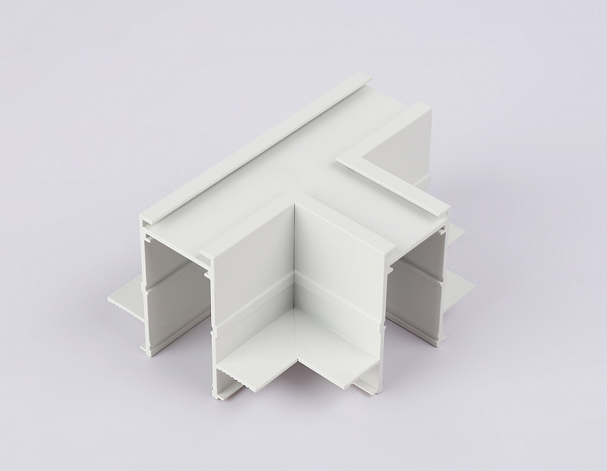 GL1041 WH белый коннектор T-образный для встраиваемого шинопровода Magnetic 220V 110*80*47