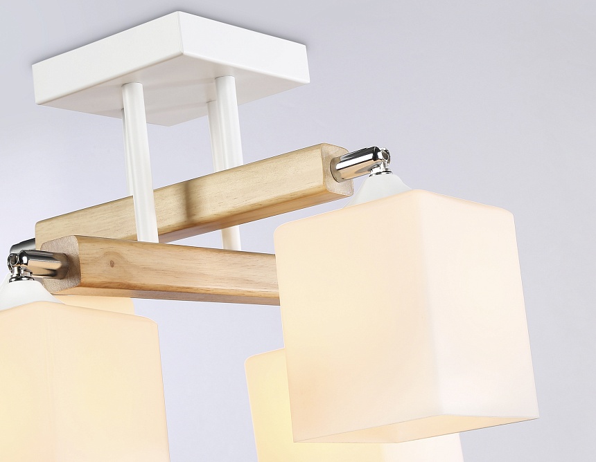 TR9512/4 WH/CH/FR белый/хром/белый матовый E27*4 max 40W D567*266