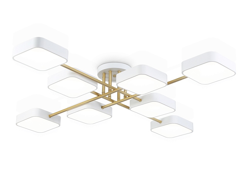 FL516346/8 WH/GD белый/золото 144W 3000-6000K 1060*1060*150 (без ПДУ)