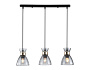 TR3407/3 BK/FGD/SM черный/золото/дымчатый E27/3 max 60W 550*135*1000