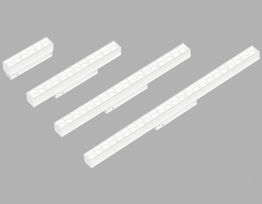 GL4490 WH белый IP20 12W 3CCT 3000-6000K SMART 48V 24° 218*22*25