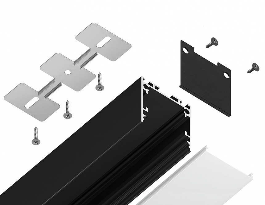 GP2500BK черный 2000*25*25