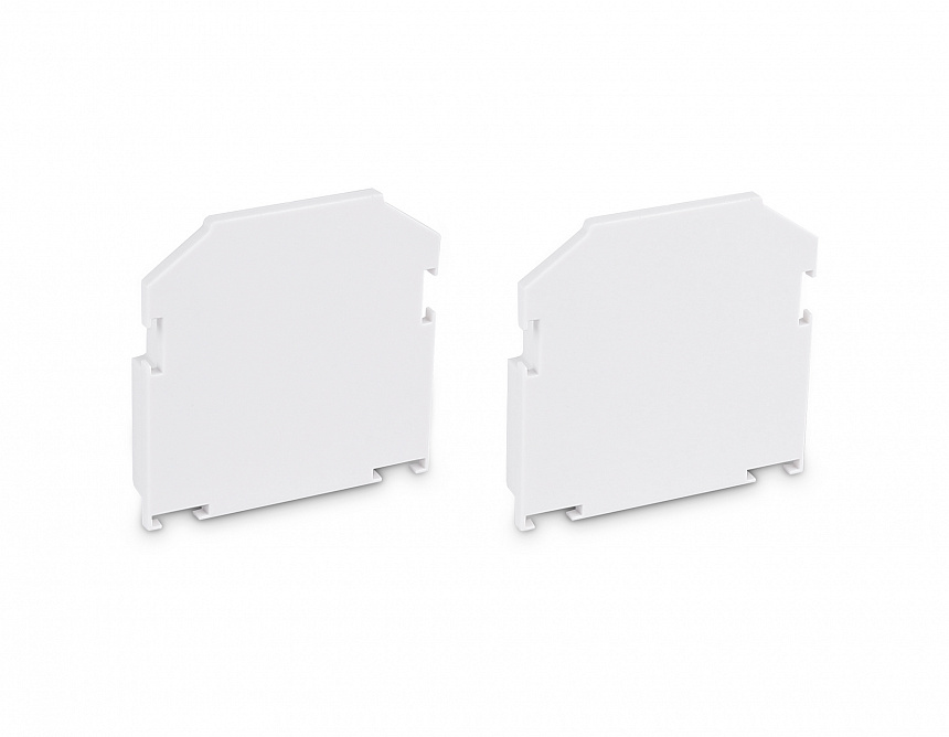 GL1063 WH белый заглушка для корпуса в натяжной потолок для шинопровода Magnetic 220V 61*61*9 (2шт)