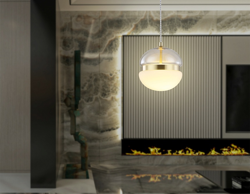 LH11001 GD/FR золото/белый матовый 20W 3000K D180*200