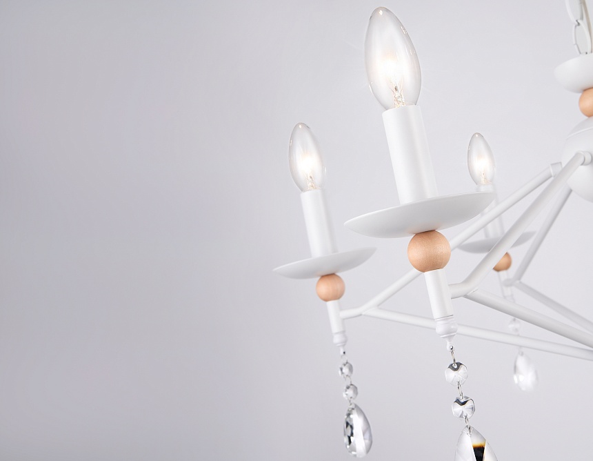 TR9596/6 WH белый E14/6 max 40W D660*880