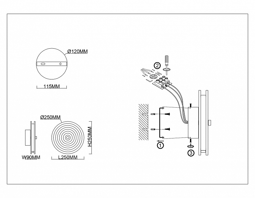 LH31115 BS/PI латунь/розовый 9W 3000K D250*90