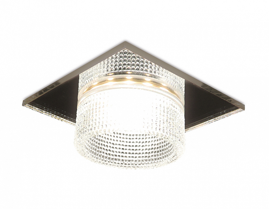 TN355 CH/CL хром/прозрачный GU5.3+3W (LED WHITE) 95*95*45