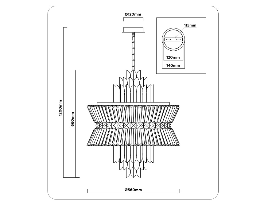 LH41017/12 BS/CL латунь/прозрачный E14*12 max 40W D560*660 LH41017/12 BS/CL латунь/прозрачный E14*12 max 40W D560*660
