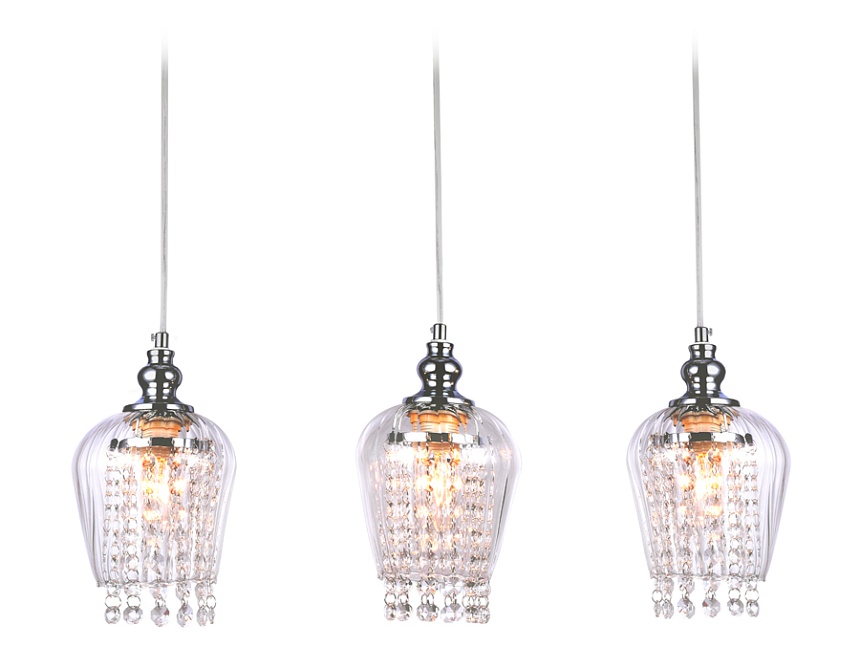 TR3612/3 CH/CL хром/прозрачный E27/3 max 40W 570*140*920