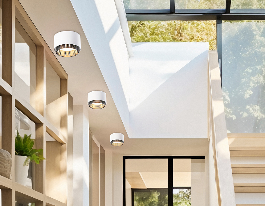 TN71271 WH/BK белый/черный GX53 max 12W D95*62