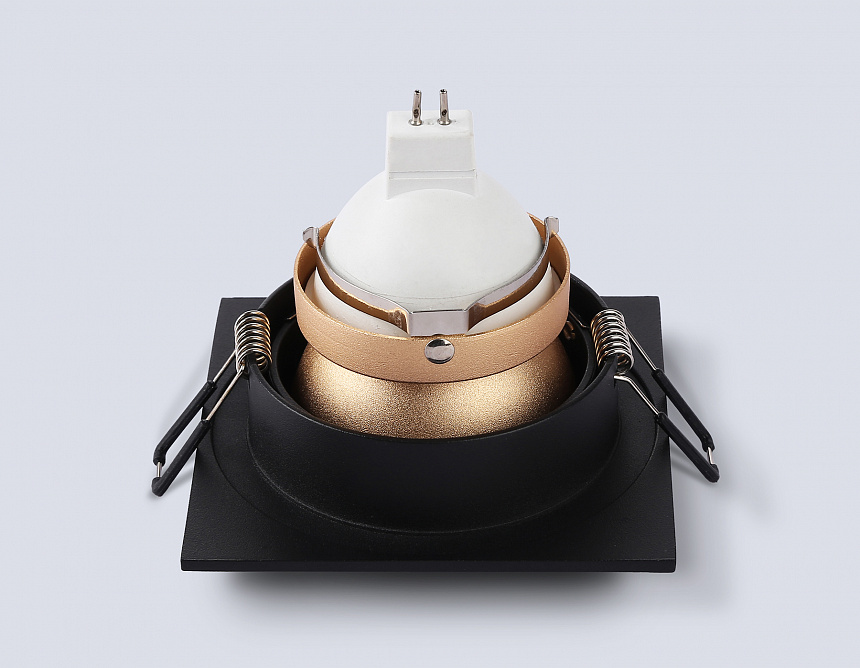 TN102829 BK/GD черный/золото GU5.3 92*92*50