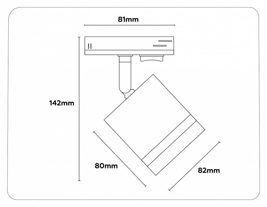 GL5372 BK черный GX53 max 12W