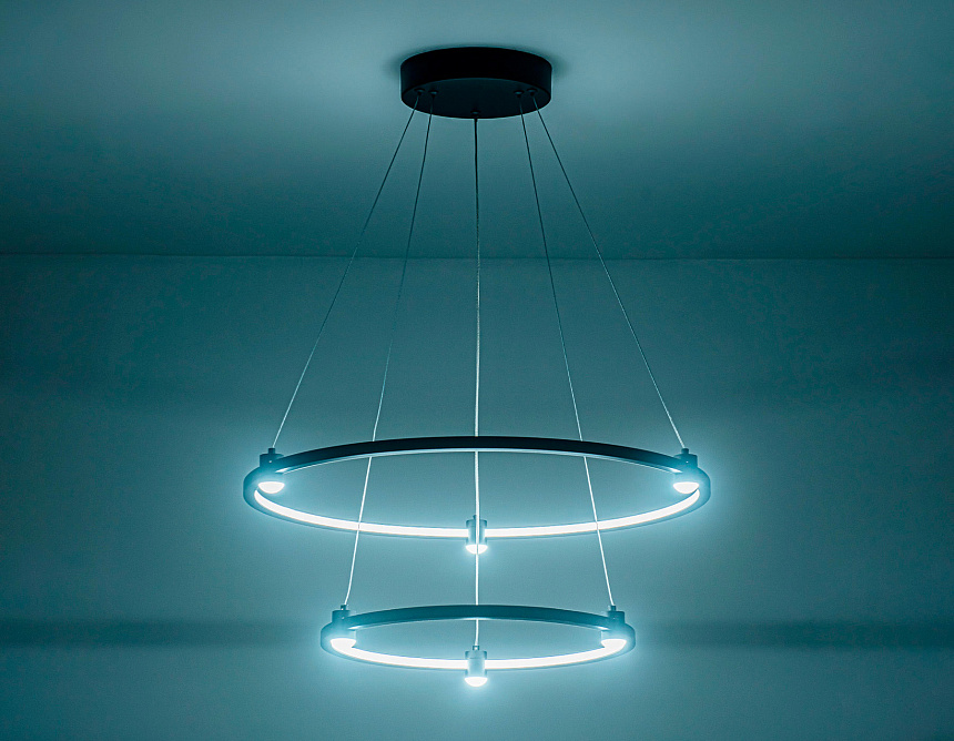 FL5506/2+6 BK черный 45W 3000K/4200K/6400K D600/400*1300 (без ПДУ)