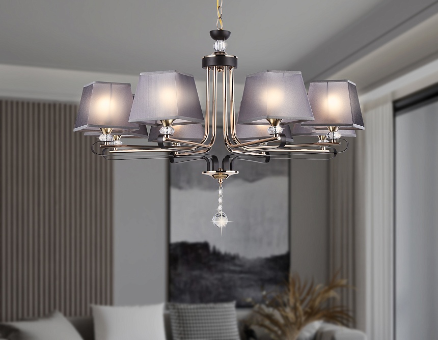 TR4618/8 CF/FGD кофе/золото E27/8 max 40W D760*810