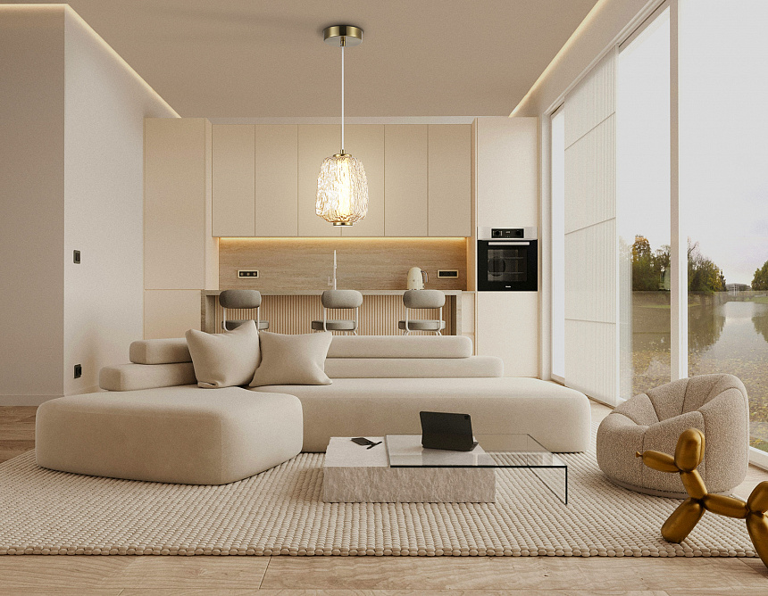 LH30101 SB/TI бронза/янтарь 8W 3000K 140*140*1575