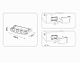 ST4464/8 BK черный IP65 LED 4200K 8W 210*80*46