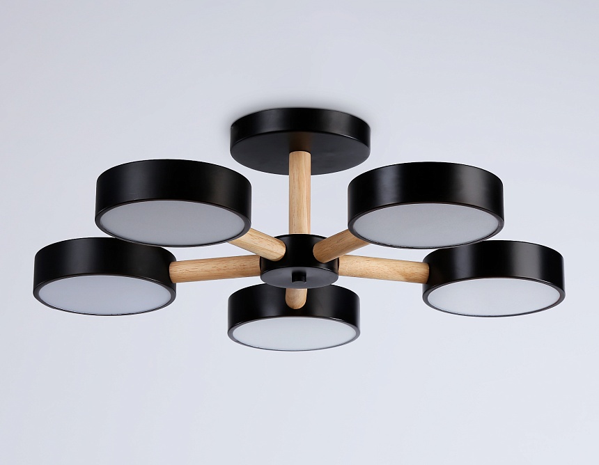 FL4828/5 BK черный 3000K-6400K 65W D580*160 (ПДУ ИК)