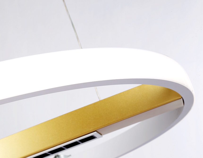 FL51488 WH/GD белый/золото 62W 3000K-6400K D600*1000 (ПДУ ИК)