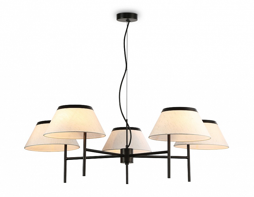 LH72453/5 BK/WH черный/белый Е14/5 max 40W D1000*290-1080