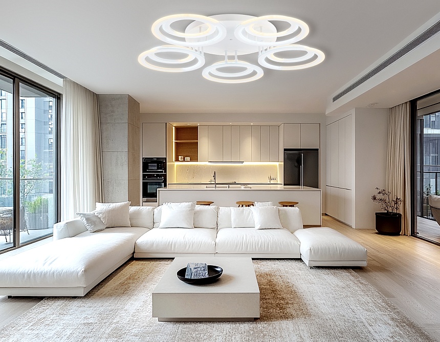 FA8944/5+5 WH белый 132W 3000-6000K D735*115 (ПДУ ИК)