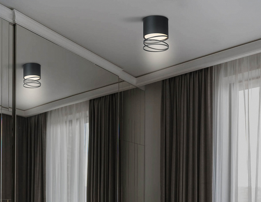 TN71105 BK черный GX53 max 12W D82*110