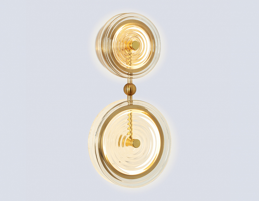 LH31118/2 BS/CL латунь/прозрачный 15W 3000K 200*90*390