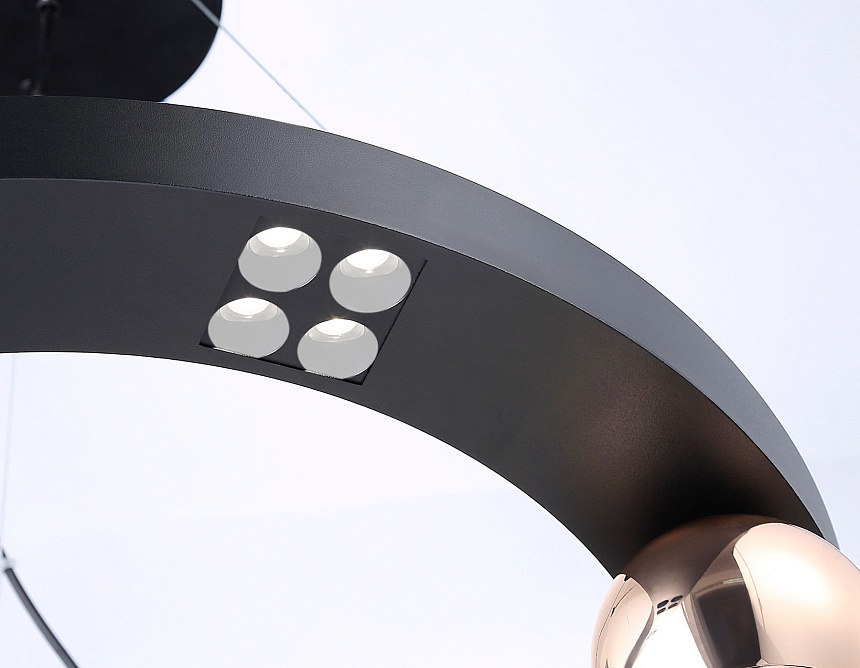 FL5961 BK/GD черный/золото 4200K 32W  D600*1200 (Без ПДУ)