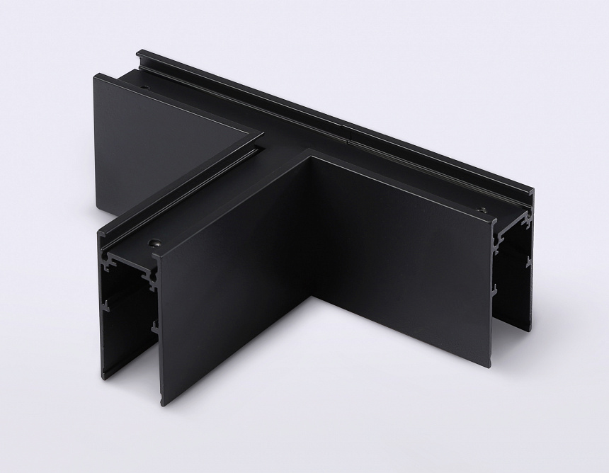 GL3374 BK черный коннектор T-образный для накладного шинопровода 170*85*53.7
