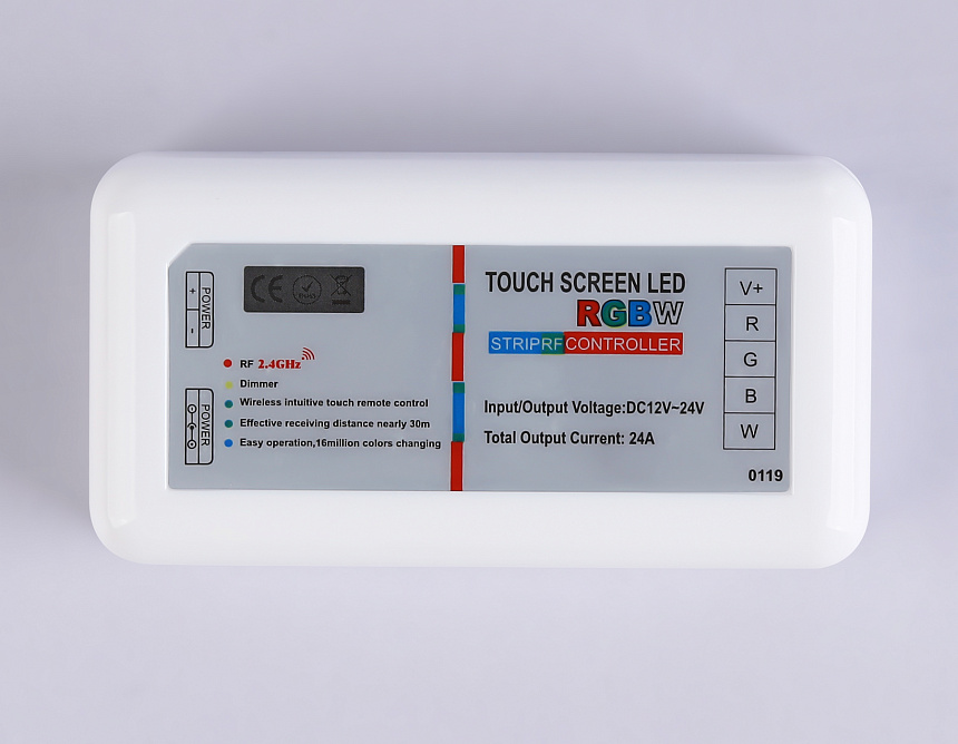 GS11451 контроллер RGB/RGBW (RGB 18A 12V 216W/24V 432W/RGBW 24A 12V 288W/24V 576W ПДУ Радио 2.4 AAA)