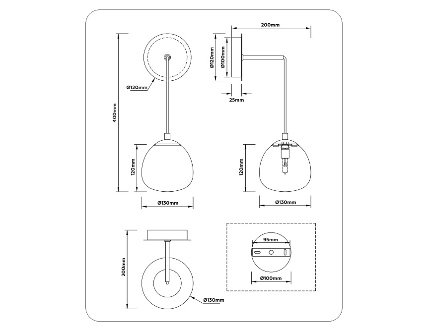 LH51005 SGD/BK/FR золотой песок/черный/белый матовый G9 max 28W 130*200*400 LH51005 SGD/BK/FR золотой песок/черный/белый матовый G9 max 28W 130*200*400